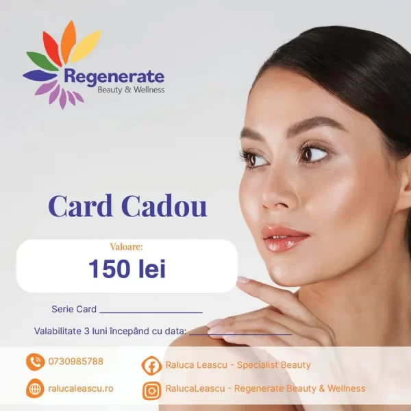 Card cadou cosmetica 150 lei Regenerate Raluca Leascu