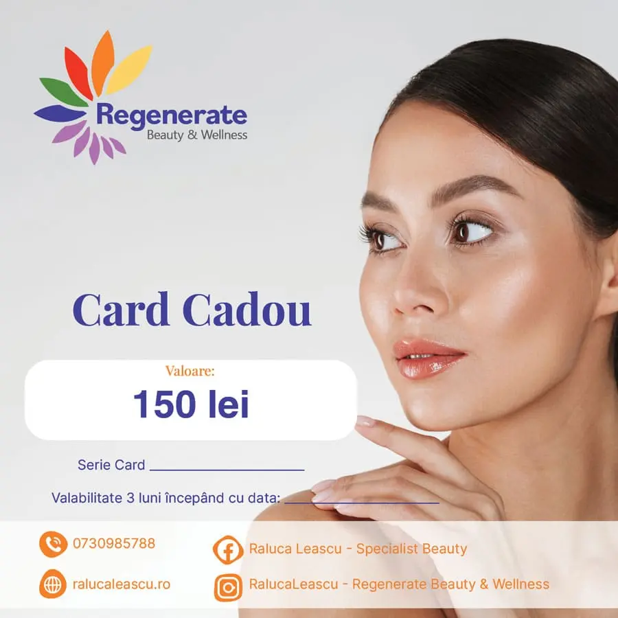 Card cadou cosmetica 150 lei Regenerate Raluca Leascu